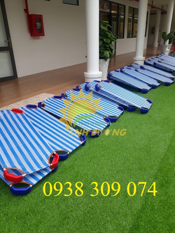 Giường lưới mầm non xanh dương | BigBuy360 - bigbuy360.vn