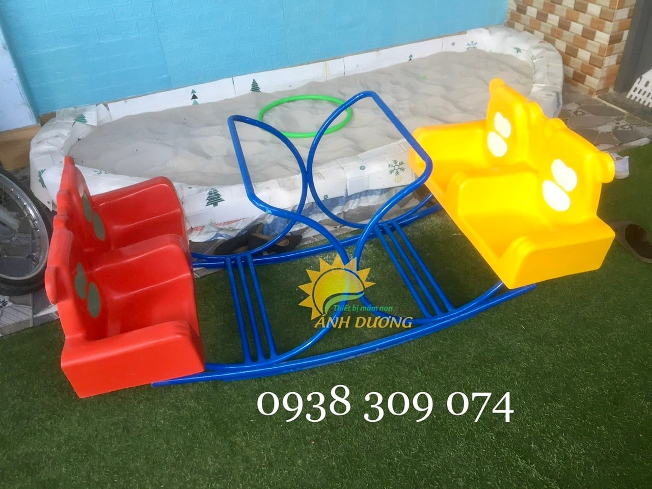 Bập bênh 4 ghế gấu dành cho bé | BigBuy360 - bigbuy360.vn