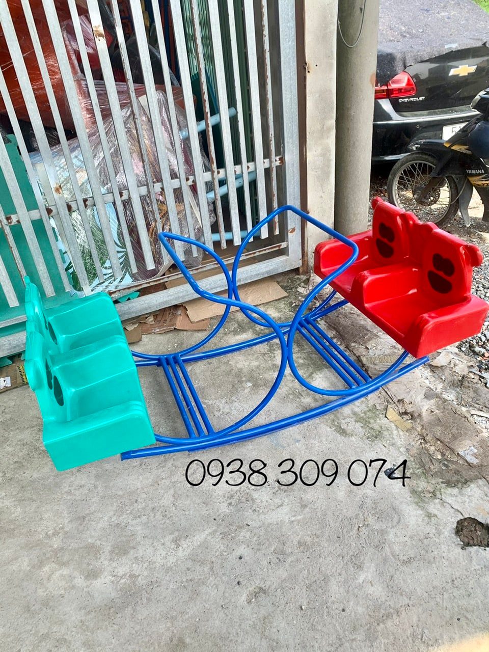 Bập bênh 4 ghế gấu dành cho bé | BigBuy360 - bigbuy360.vn