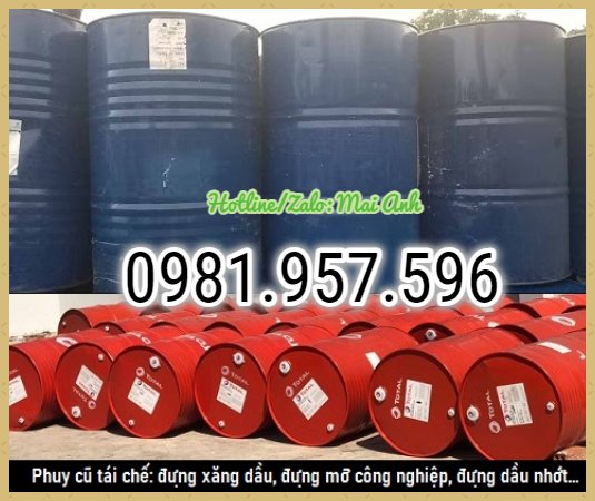 Phuy sắt 2 nắp vặn, thùng phuy thép cũ, phuy sắt 200L cũ | BigBuy360 - bigbuy360.vn