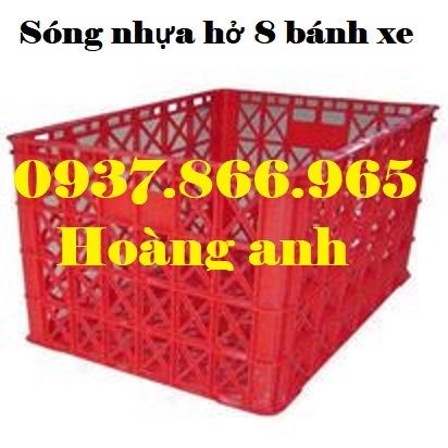 Sọt nhựa đựng quần áo trong xưởng sản xuất, sọt nhựa đẩy hàng, sọt nhựa có bánh xe, sóng nhựa hở | BigBuy360 - bigbuy360.vn