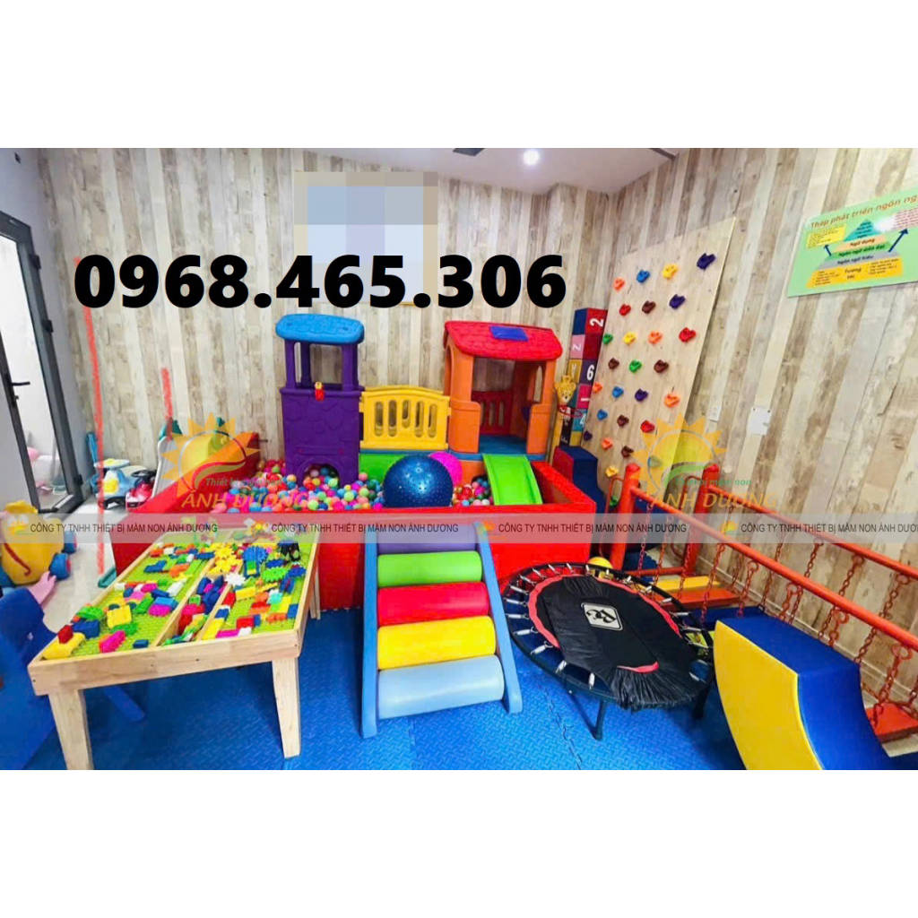 Bộ cầu trượt khối nhà trẻ em, nhà leo cầu trượt trẻ em | BigBuy360 - bigbuy360.vn
